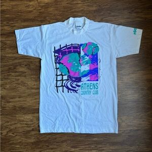 Vintage Athens Country Club Roche Large USA Single Stitch T-Shirt